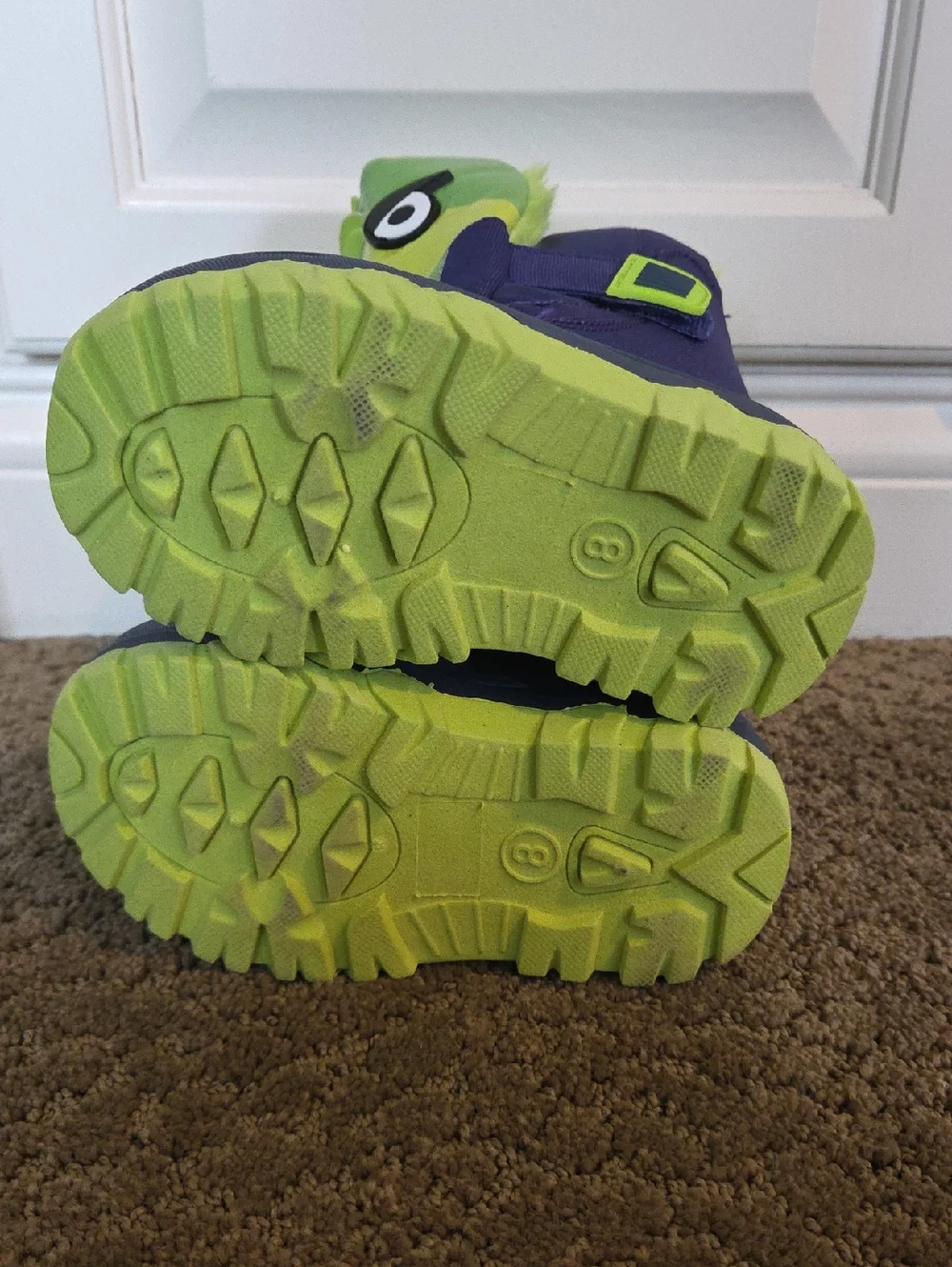 Toddler Boys Falls Creek 3D Dinosaur Winter Boots Faux Fur Lining Size 7 8 NWT